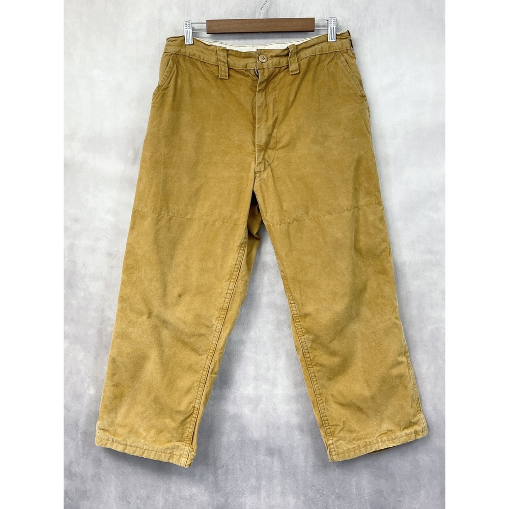 Vintage Bush Master Men Hunting Pant 31x25 Water Repellent Canvas Field Work USA